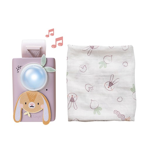 Taf Toys Bunny Soother & Swaddle Set - сет за смирување