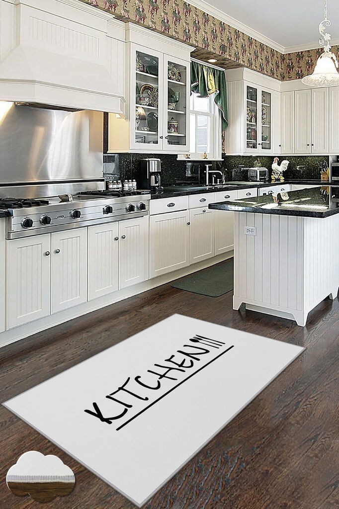 Conceptum Hypnose тепих Wookece236, 80x300 cm, бело-црно