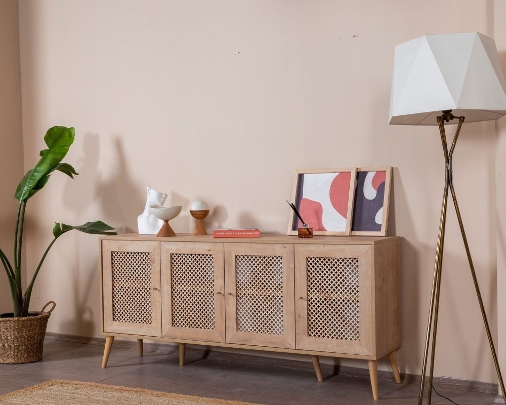 Хана Домашна Конзола Гуска, 80x180x41 см, Даб