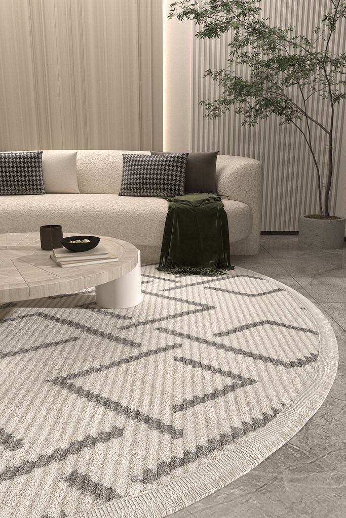 Conceptum Hypnose Carpet Vetrina 3609, O200 cm, крем-сив