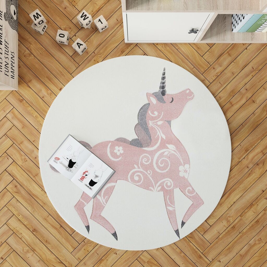 Conceptum Hypnose тепих Woopamuk123, 120X120 cm, бел