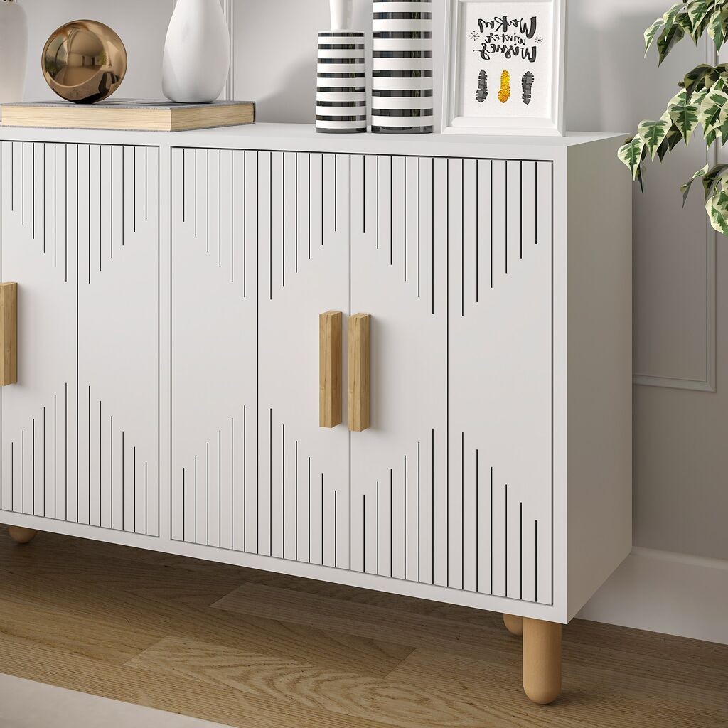 Hanah Home Console Roger, 120x73,6x29,6 см, бела