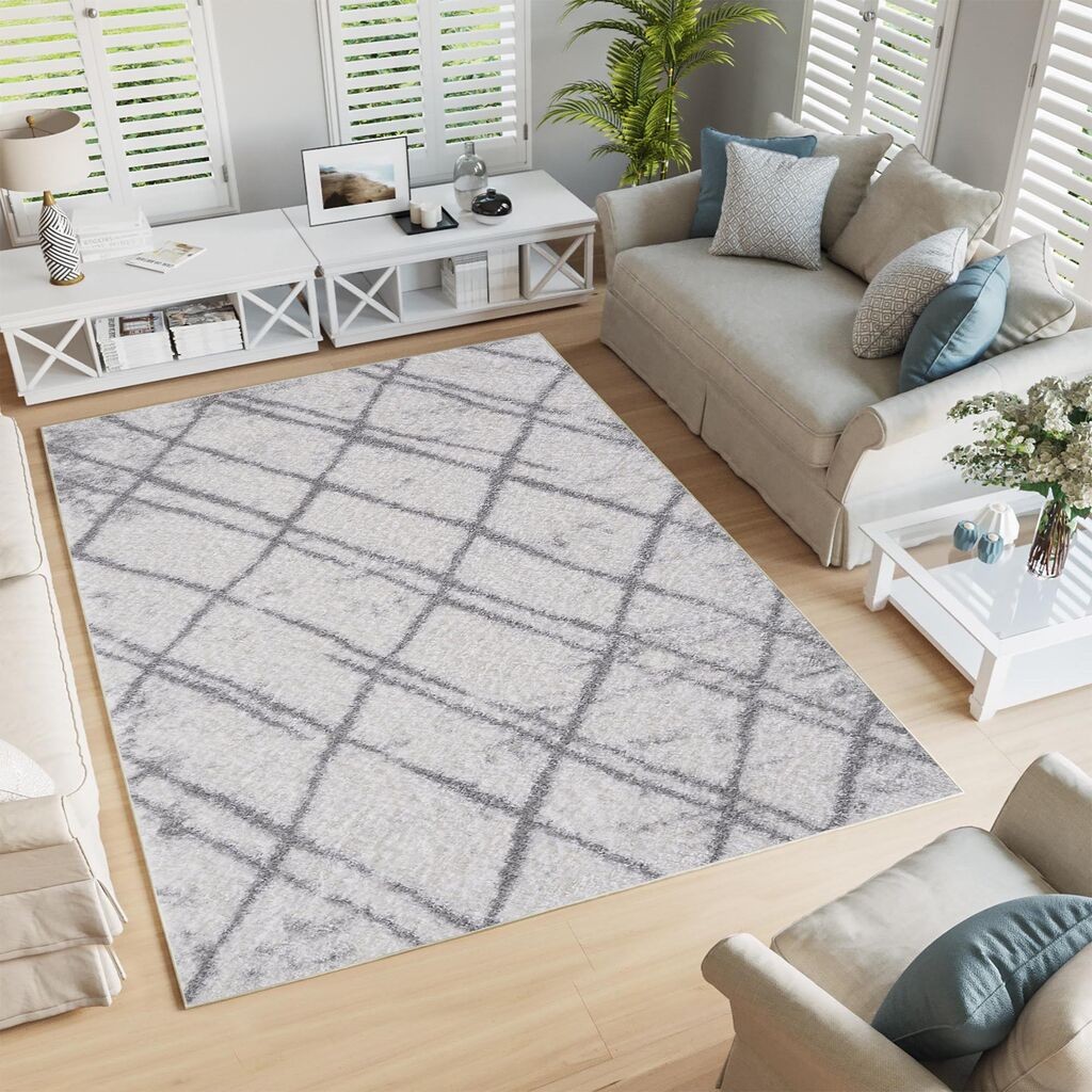 Conceptum Hypnose тепих Woopamuk364, 80x150 cm, сиво-бело