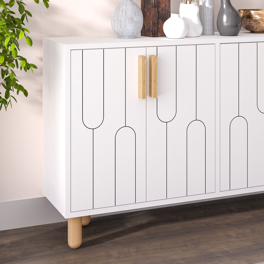 Hanah Home Console Vincent, 120x73,6x29,6 см, бела