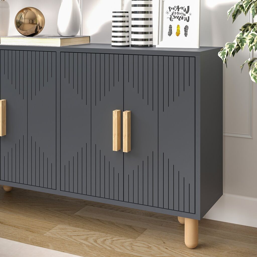 Hanah Home Console Roger, 120x73,6x29,6 см, Антрацит