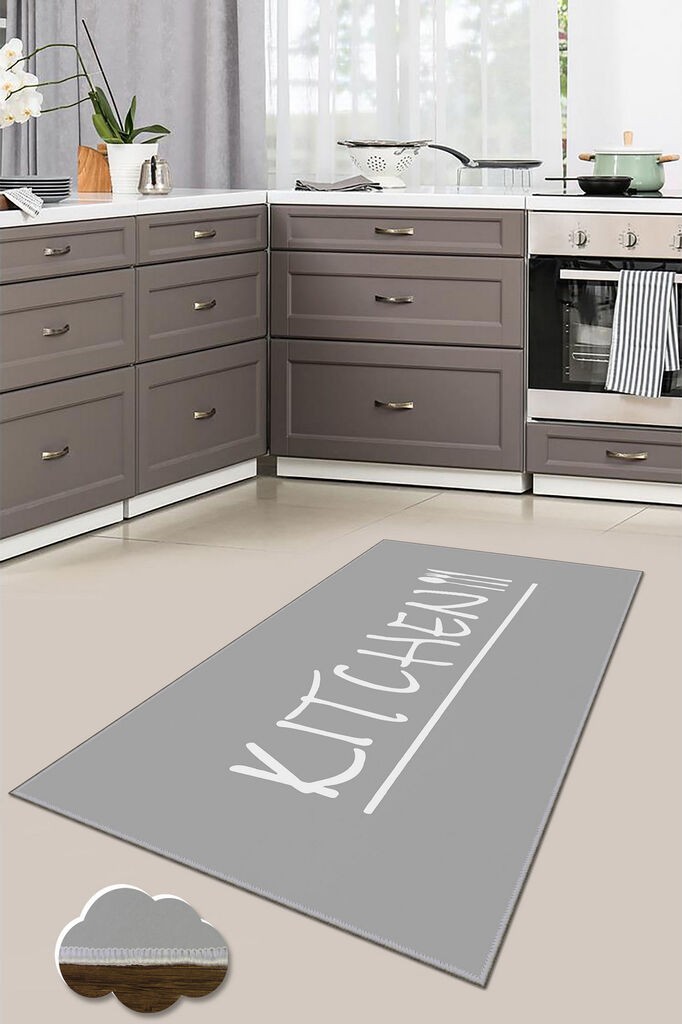 Conceptum Hypnose Carpet Wookece238, 100x300 cm, сиво-бело