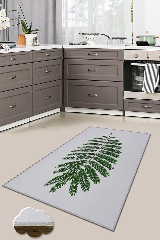 Conceptum Hypnose Carpet Wookece192, 80x200 cm, сиво-зелена