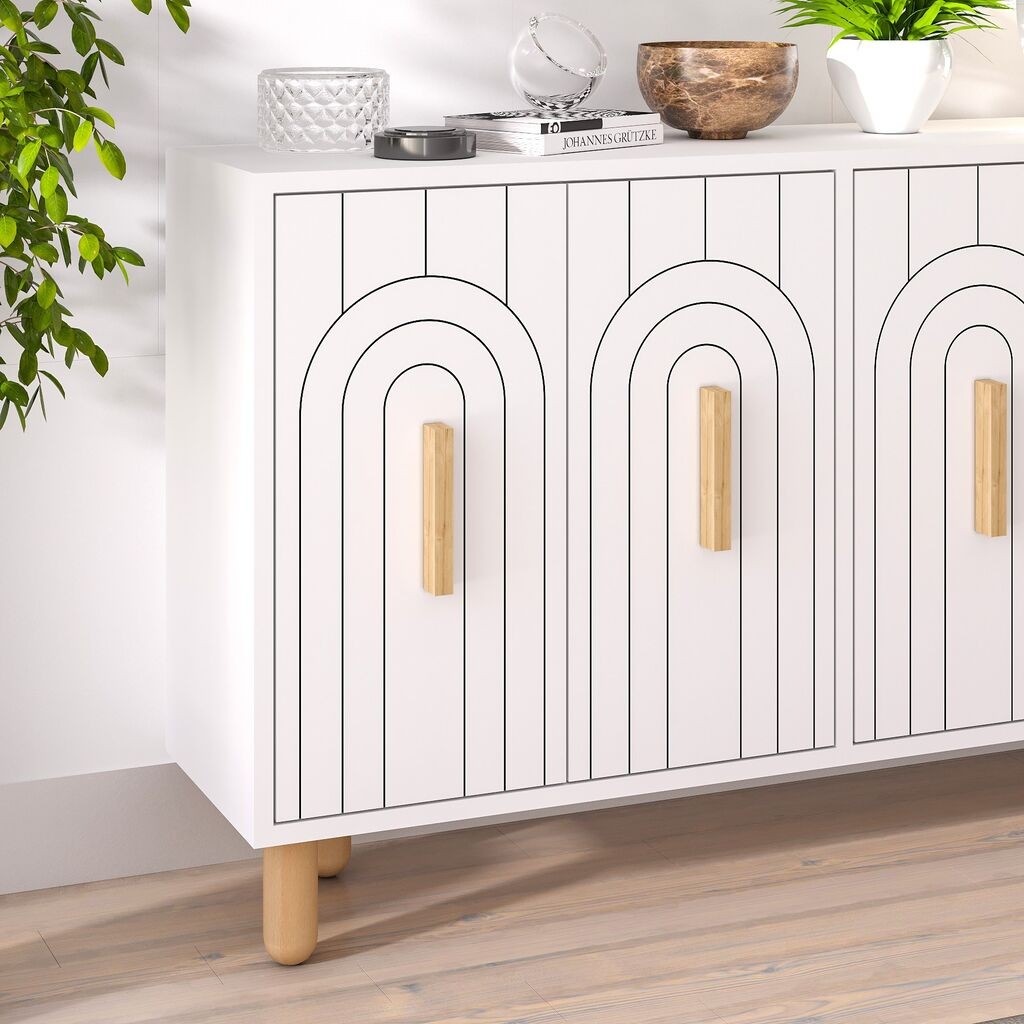 Hanah Home Console Tiger, 120x73,6x29,6 см, бела