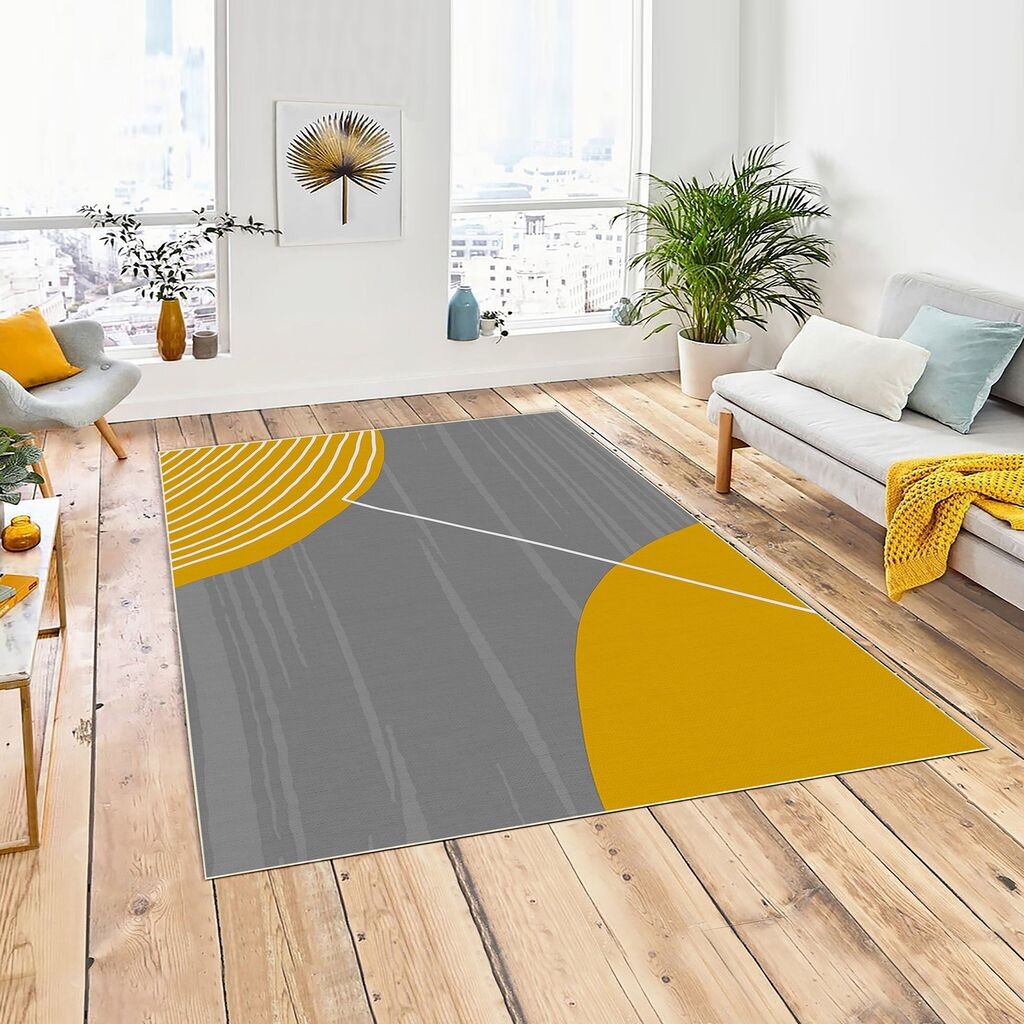 Conceptum Hypnose Carpet Woopamuk310, 80x150 cm, жолто-сива