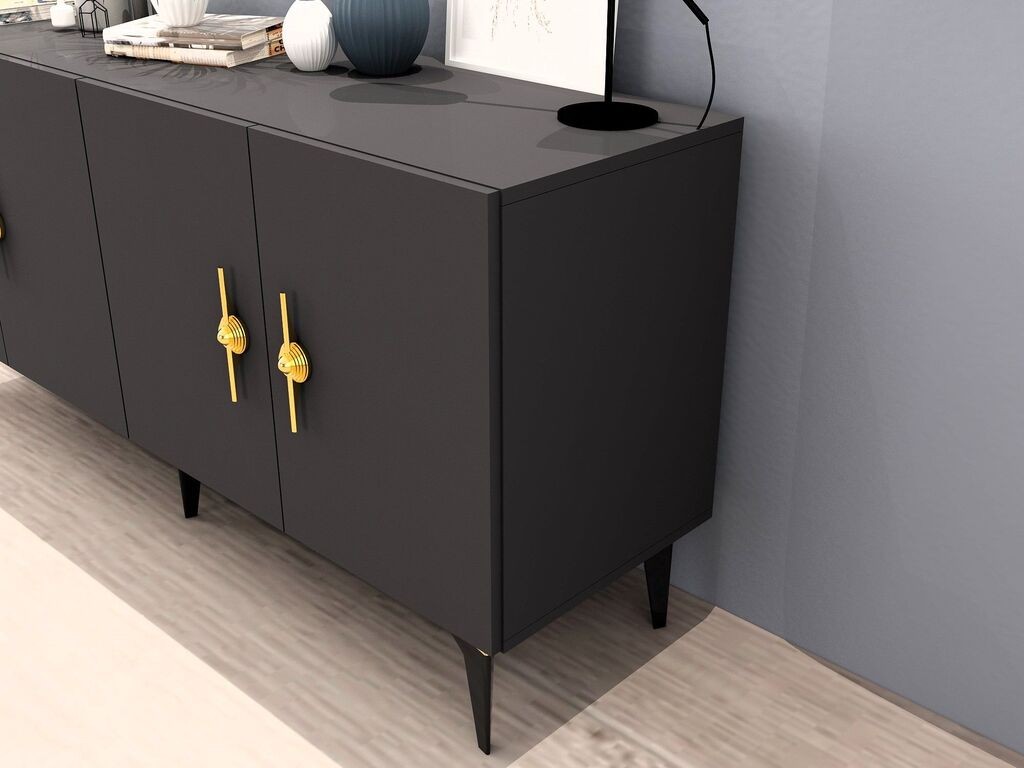 Hanah Home Console Zenit, 150x79x40 см, Антрацит