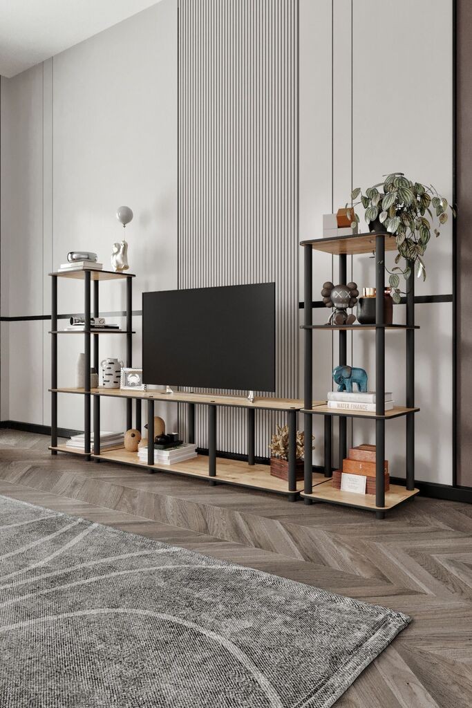 Комода за телевизор Hanah Home Grand, 188x106x34 cm, даб