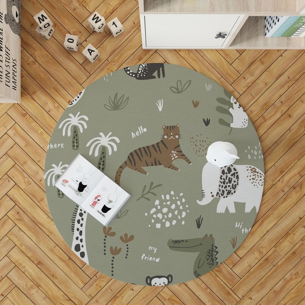 Conceptum Hypnose тепих Woopamuk113, 170X170 cm, светло зелена