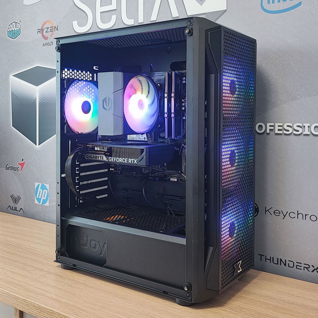 PowerCube Персонален компјутер G4270 Vector G10 Ryzen 7 5700X/ 16GB/ NVMe 1.0TB/ RTX5060 8GB