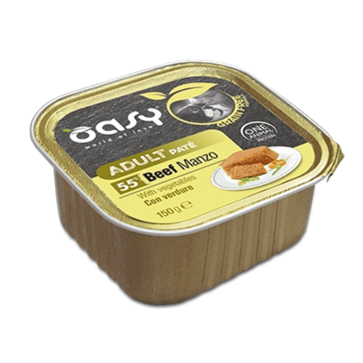 OASY Пате од Говедско и Зеленчук за Возрасни Кучиња