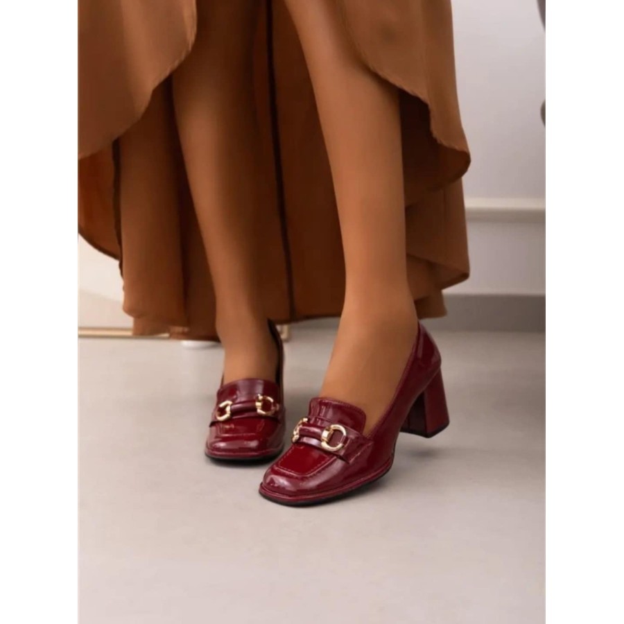 SUPER Женски чевли бордо