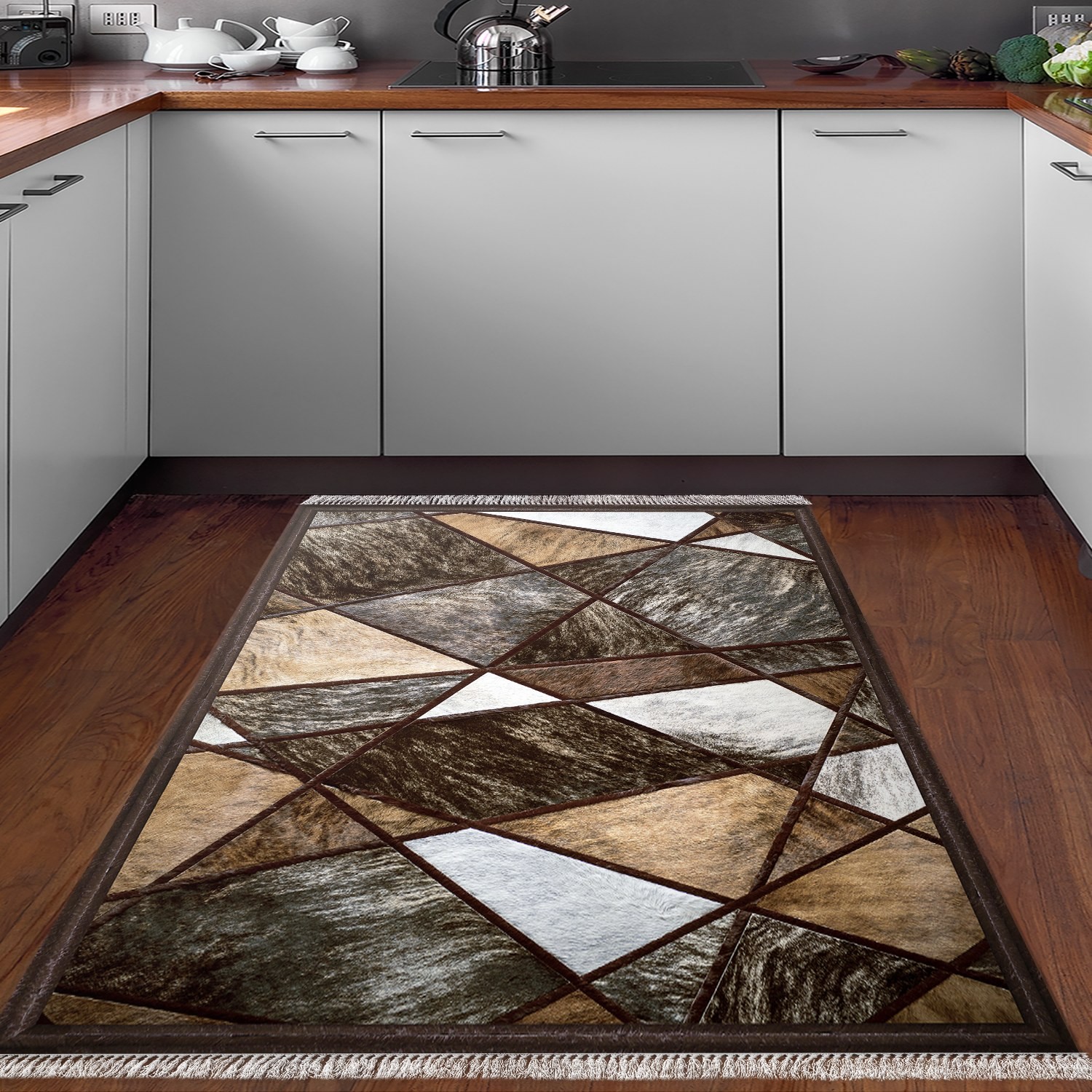 Тепих Conceptum Hypnose 80x120cm сиво-кафеав