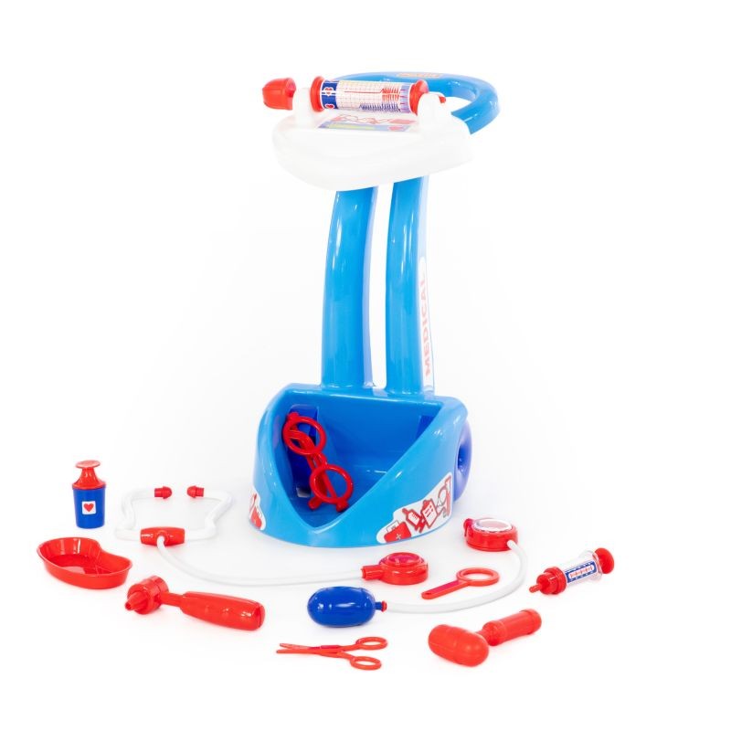 Polesie Комплет играчки доктор количка, 10 дела, сина