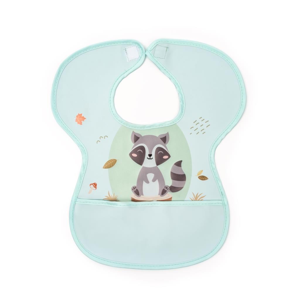 SEVI BEBE Лигавче пластично со велкро - Raccon