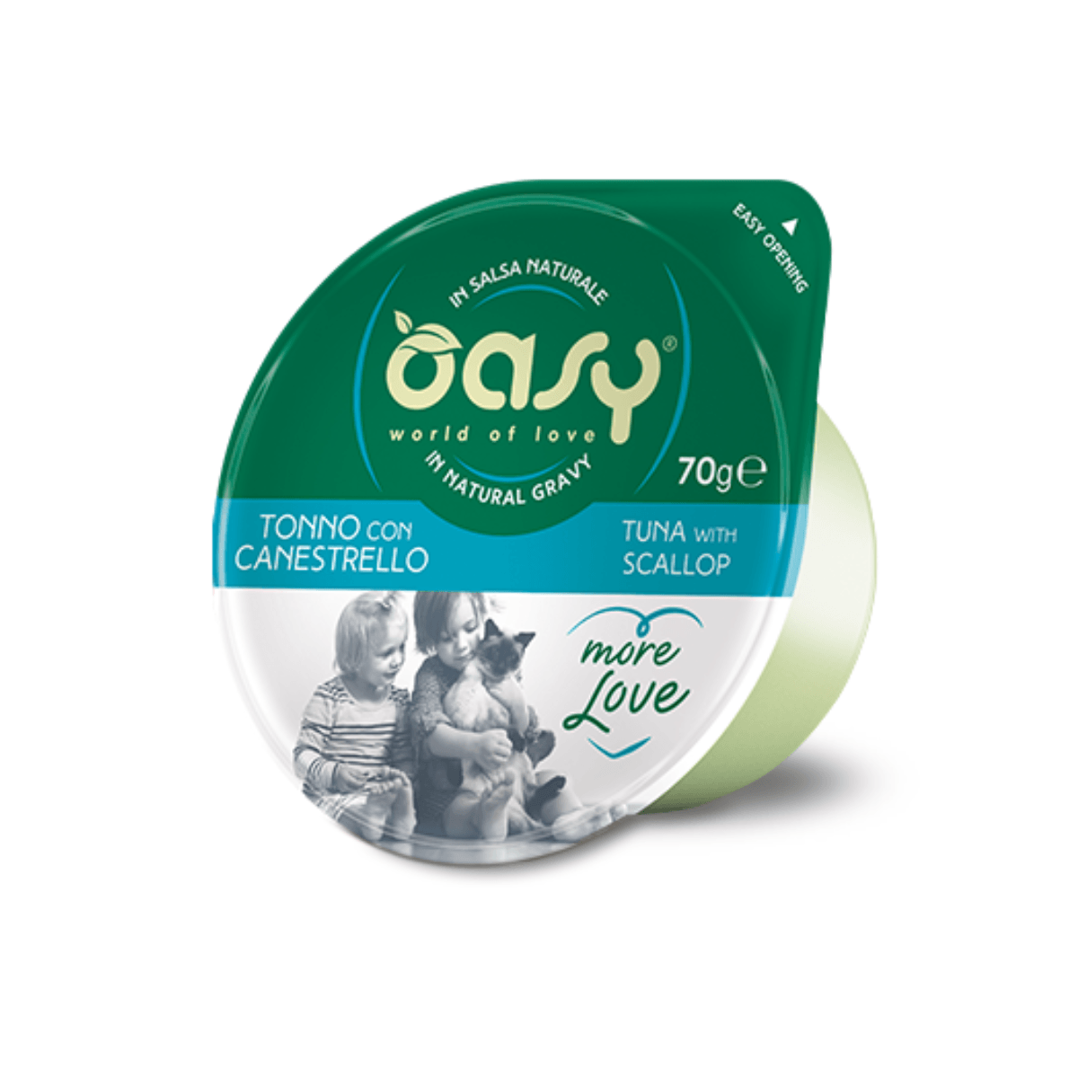 Oasy More Love Влажна Храна За Мачка Со Парчиња Туна И Морски Школки