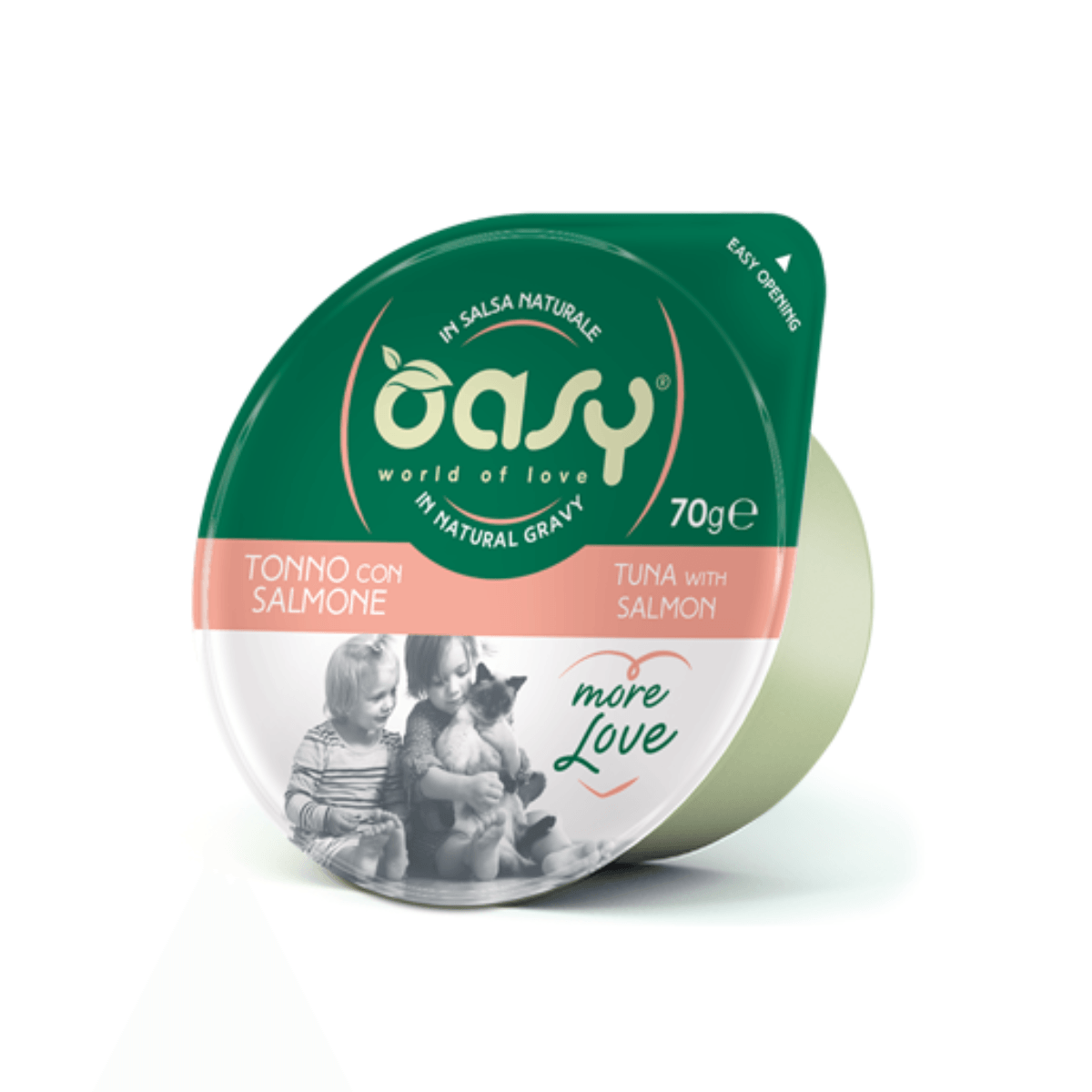 Oasy More Love Влажна Храна За Мачка Со Парчиња Туна И Лосос