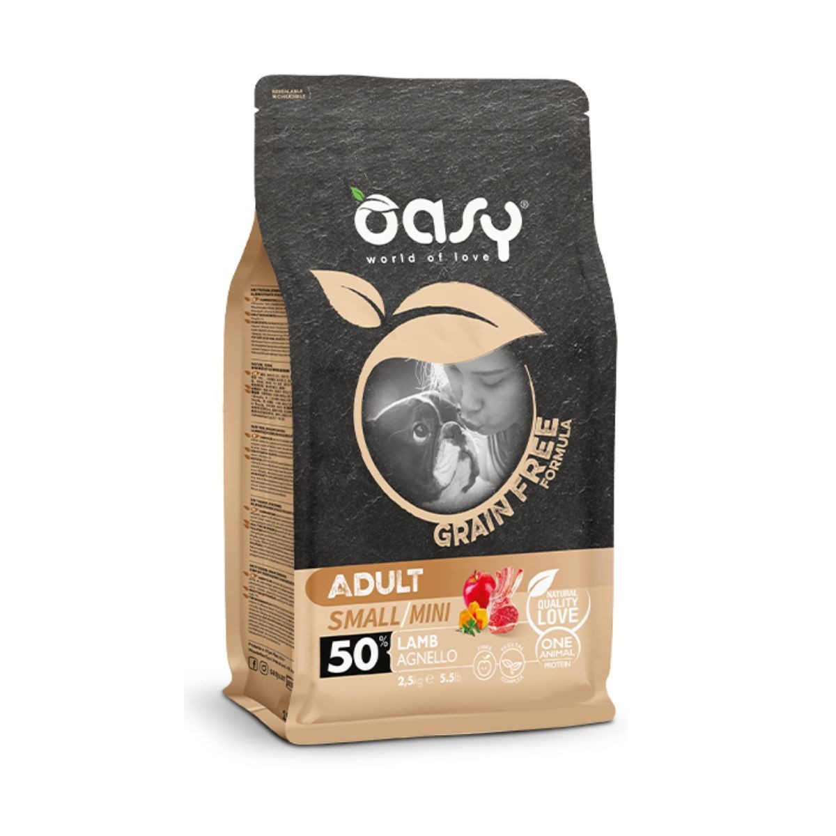 Oasy Храна За Кучиња Со Јагнешко Без Житарки За Мала И Мини Раса