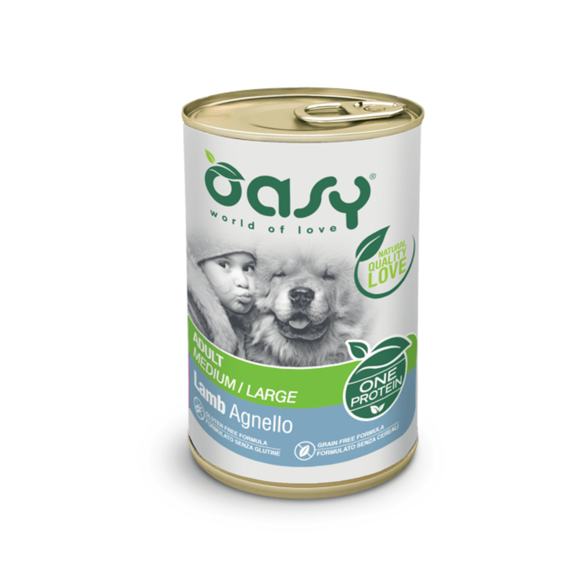 Oasy Влажна Храна За Куче Со 94% Јагнешко