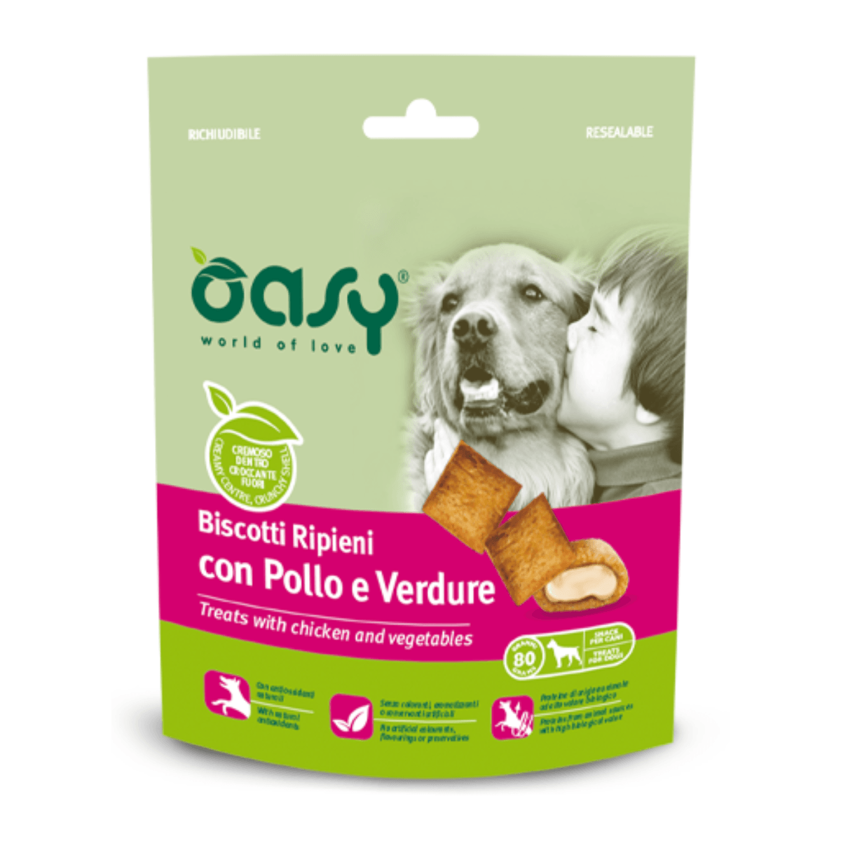 Oasy Награди Полнети Со Крем Од Пилешко И Зеленчук