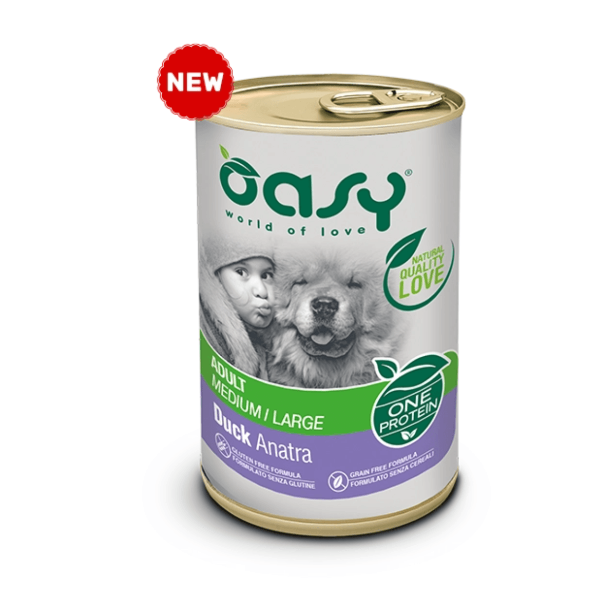 Oasy Влажна Храна За Куче Со 94% Патка