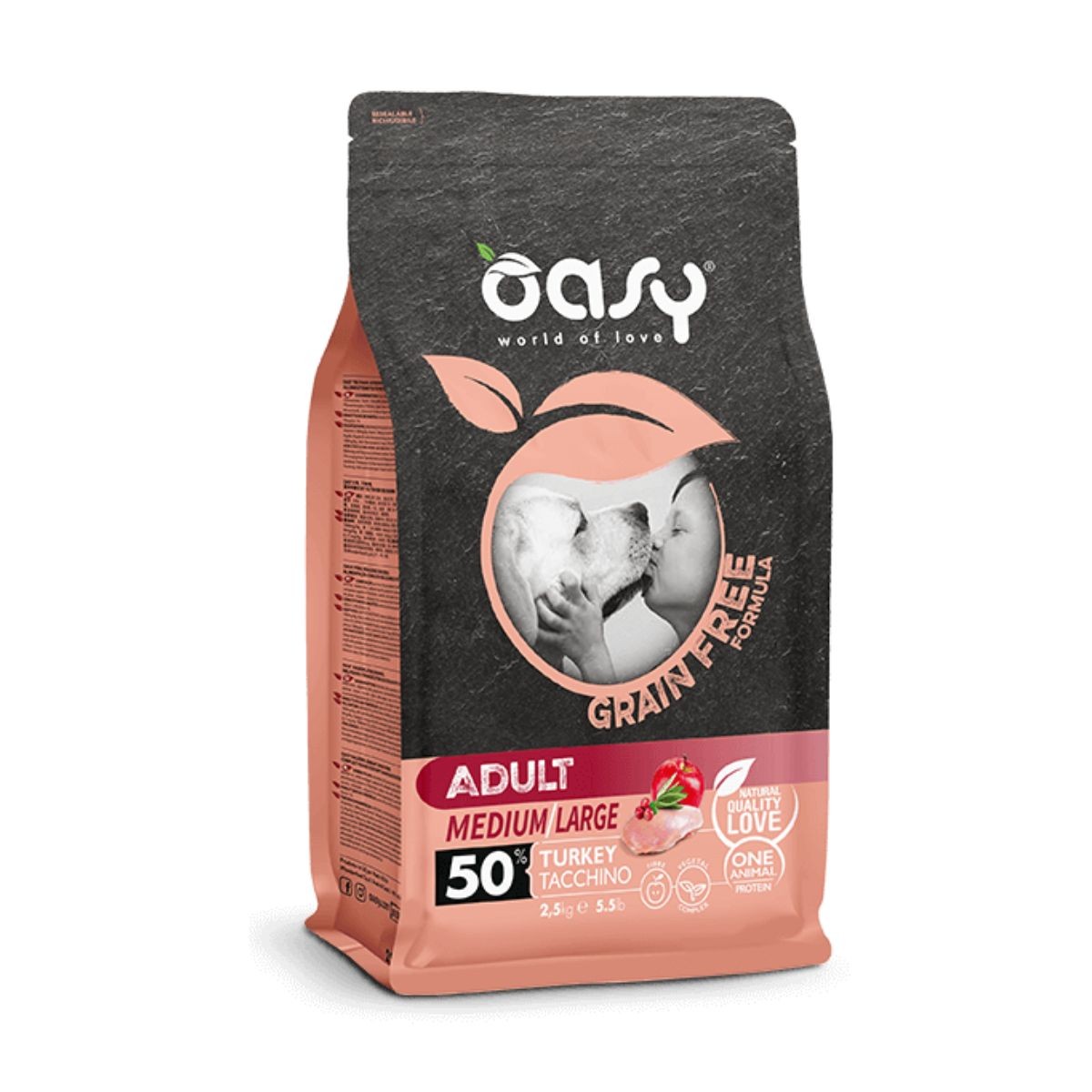 Oasy Храна За Кучиња Со Мисирка Без Житарки За Средна И Голема Раса