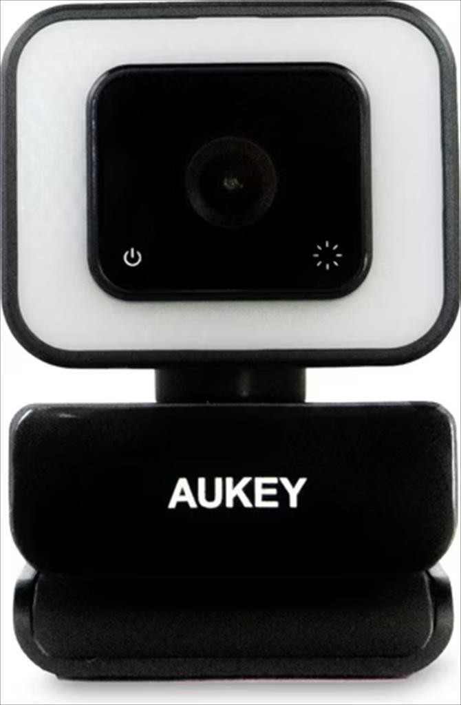 Aukey Веб камера Pc-Lm6 Stream Series With Ring Light, 1080P Usb, 30 Fps, Black