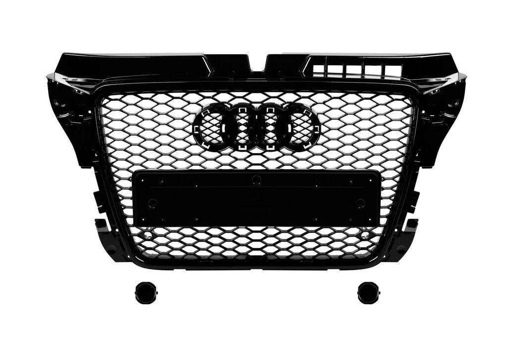 AUTOLUX Црн лак решетка тип RS3 за Audi A3 2008-2011