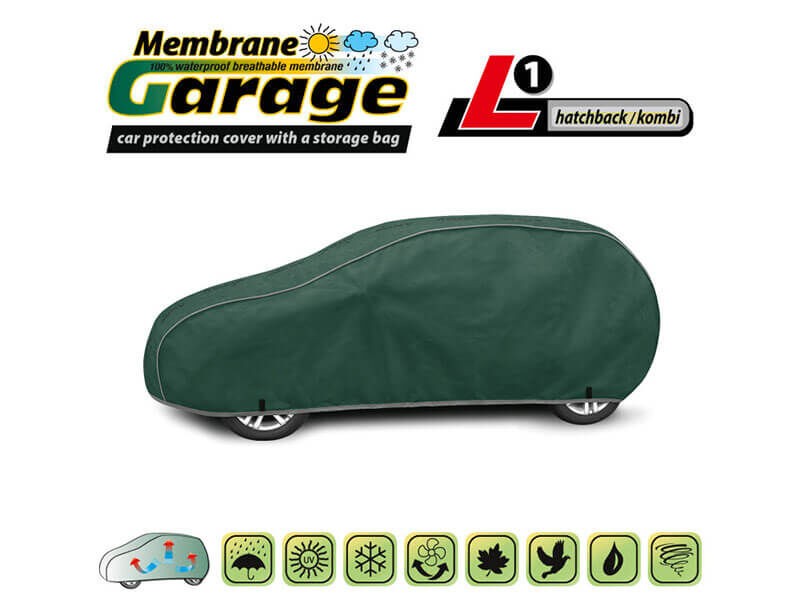 KEGEL-BLAZUSIAK Церада Kegel Серија Membrane Garage димензија L1 зелена за хечбек/караван