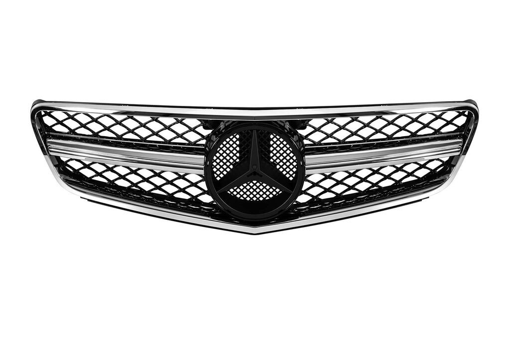 AUTOLUX Хром/црна решетка тип AMG за Mercedes C класа W204 2007-2014