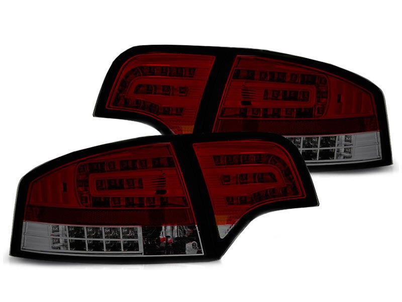 AUTOLUX Комплет тунинг LED штопови за Audi A4 B7 седан 11.2004-03.2008 црвено/затемнети
