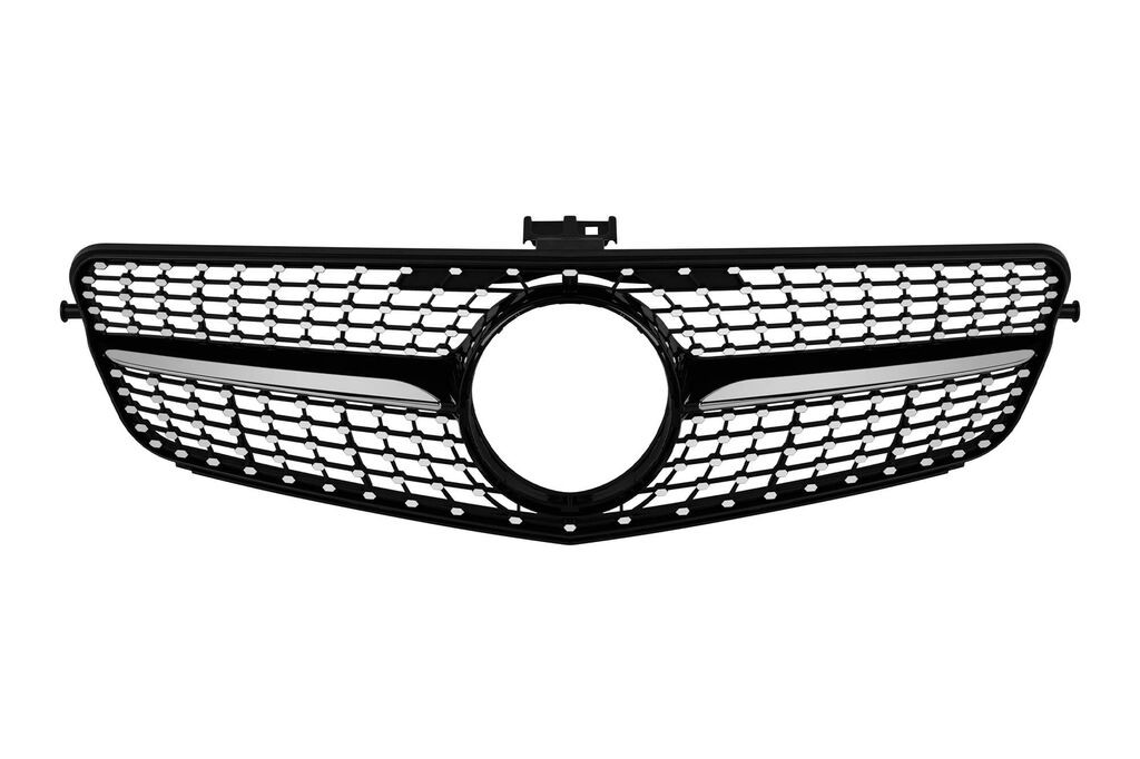 AUTOLUX Хром/црна дијамантна  решетка за Mercedes C класа W204 седан, караван, купе 2007-2014