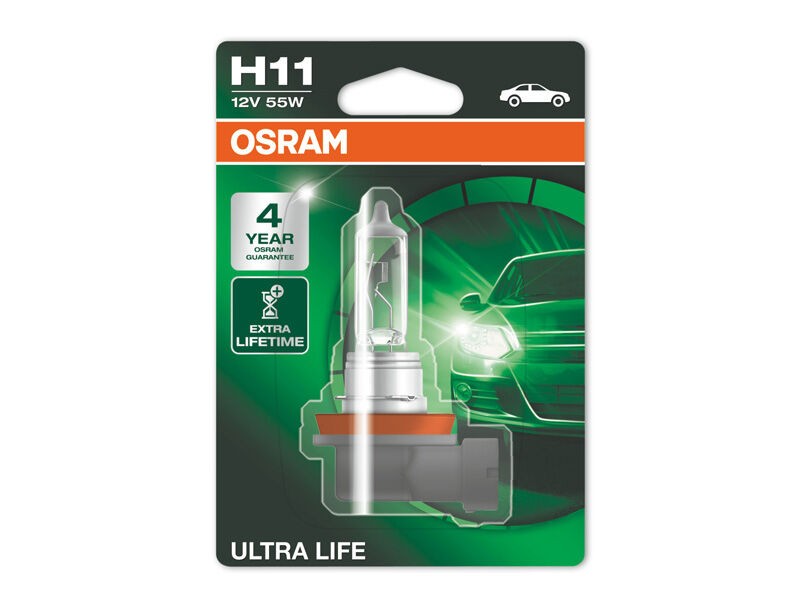 OSRAM Халогенска сијалица Osram H11 UltraLife 12V, 55W, PGJ19-2, 1 бр.