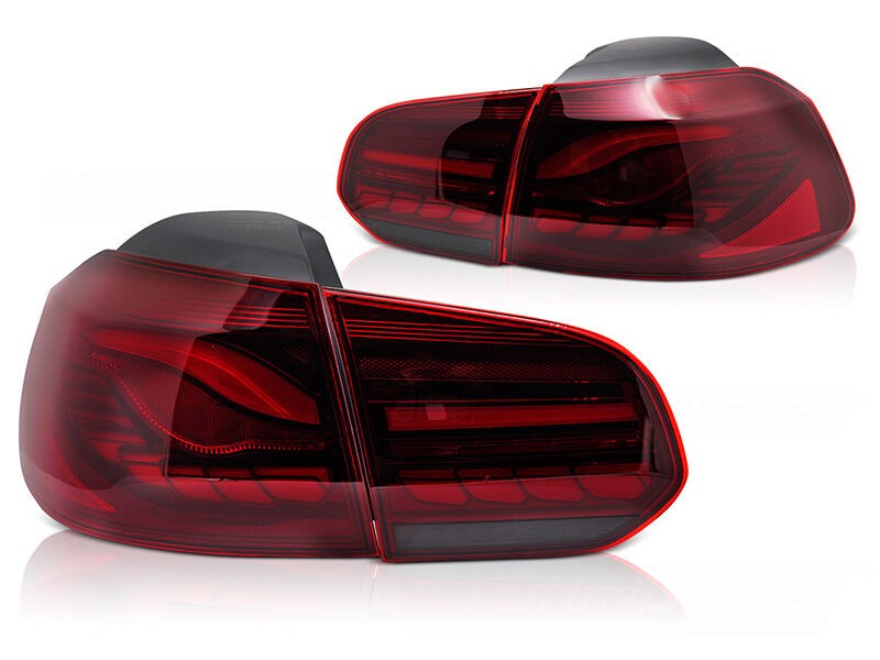 AUTOLUX Комплет LED штопови за VW Golf VI 2008-2013, со црвена основа