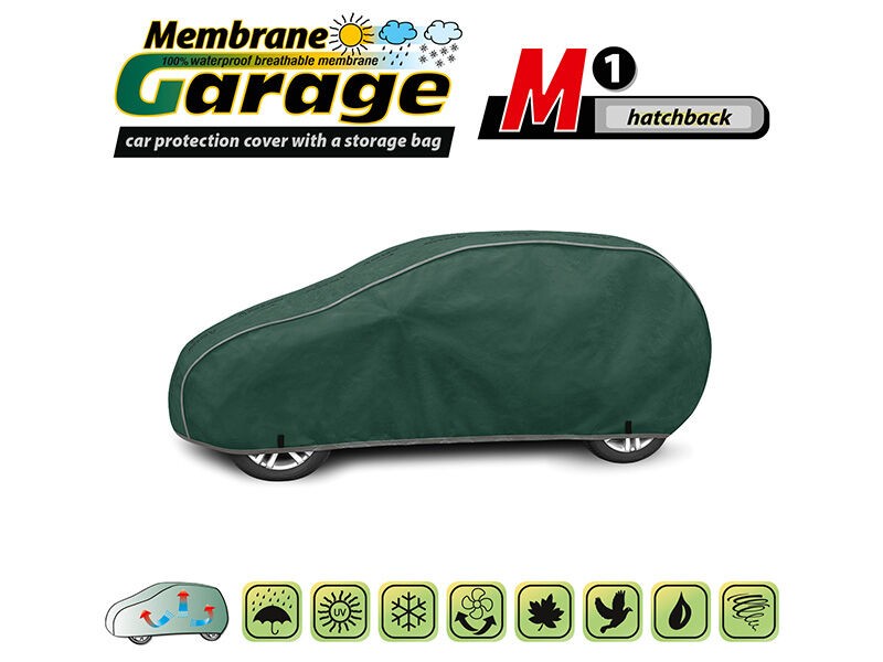 KEGEL-BLAZUSIAK Церада Kegel Серија Membrane Garage димензија M1 зелена за хечбек, 355-380x126-136cm