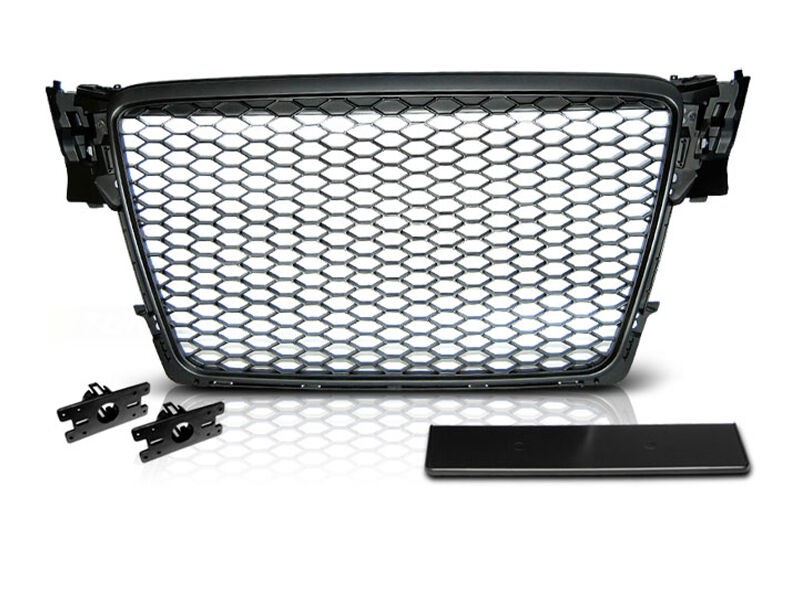 AUTOLUX Црна мат решетка тип RS за Audi A4 B8 2008-2011