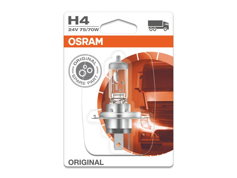 OSRAM Халогенска сијалица Osram H4 Original 24V, 75/70W, P43t, 1 бр.