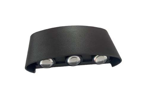 Alfa Electric Фасадна лампа со LED светло 6×1W 4000K црна боја