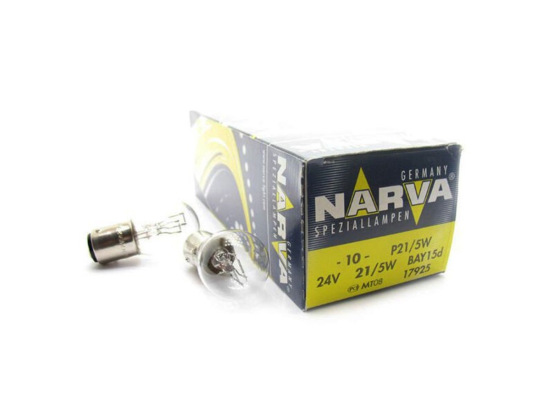 NARVA Халогенска сијалица Narva P21/5W 24V, 5W, BAY15d, 1 бр.
