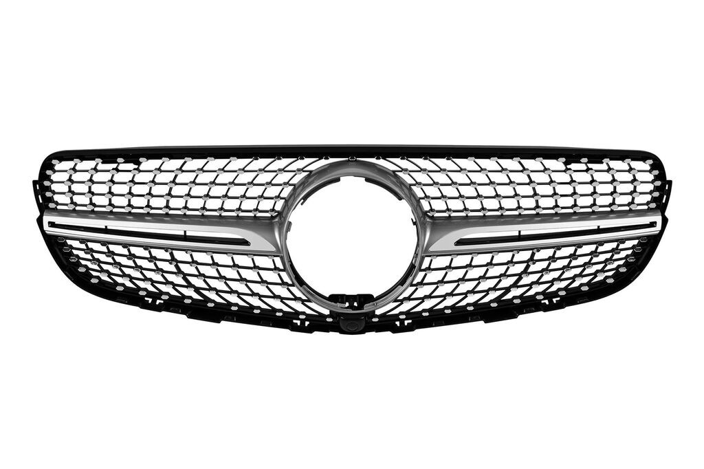 AUTOLUX Хром/сива дијамантна  решетка за Mercedes GLC X253 2015-2019