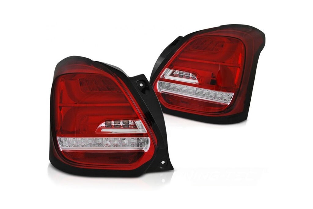 AUTOLUX Комплет LED штопови за Suzuki Swift по 2017 , црвено бела основа