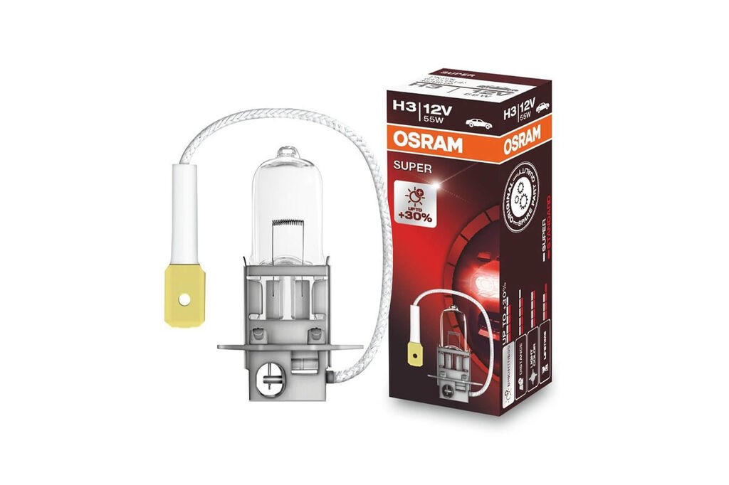 OSRAM Халогена сијалица Osram H3 Super 12V, 55W, PK22s, 1 бројка