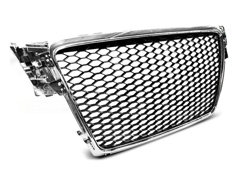 AUTOLUX Хром/црна решетка тип RS за Audi A4 B8 2008-2011
