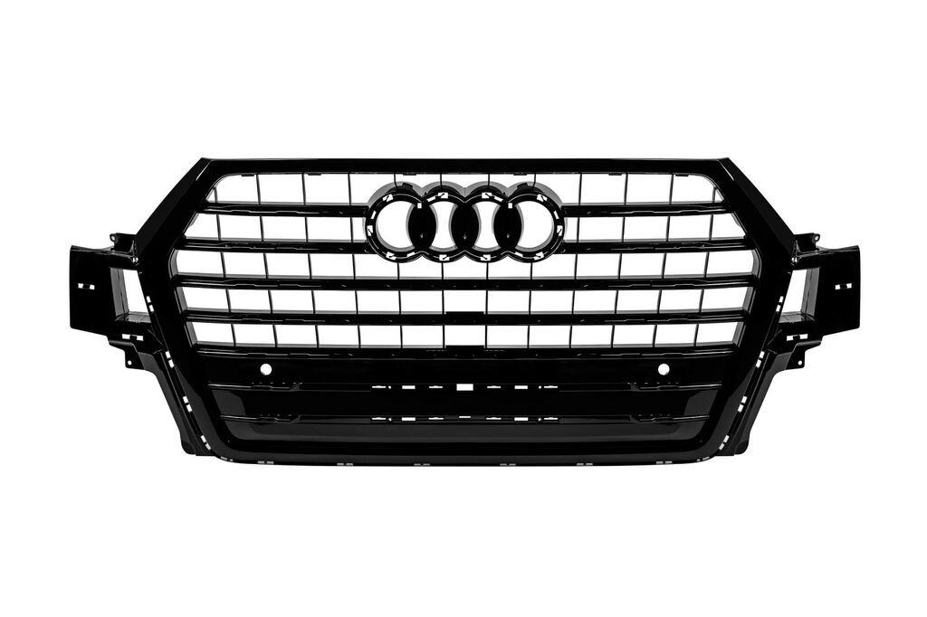 AUTOLUX Црн лак решетка тип SQ7 за Audi Q7 по 2015 , со отвори за паркинг сензори