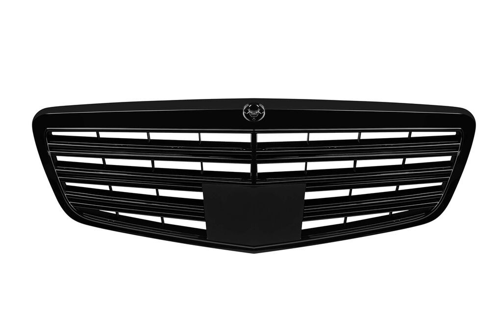 AUTOLUX Црна лак решетка за Mercedes S класа W221 2009-2013 со активен дистроник
