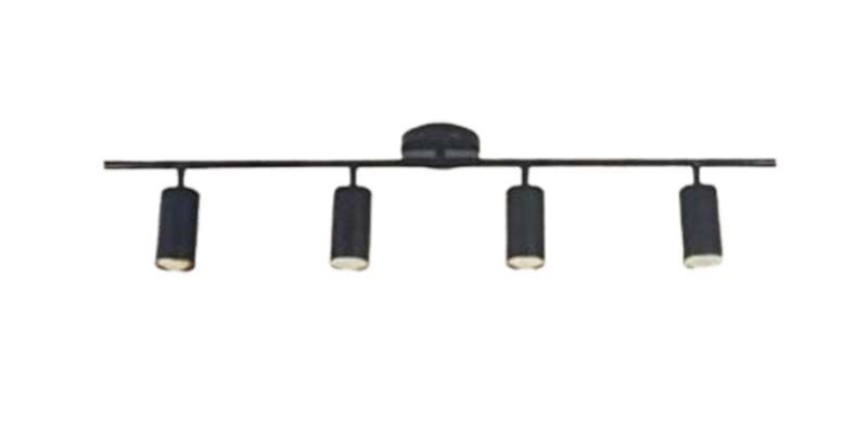 Alfa Electric Светилка со 4×GU10 спот светла црна