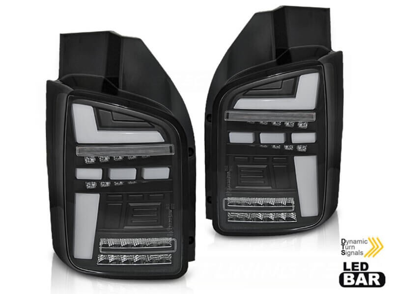 AUTOLUX Комплет тунинг LED штопови црвени затемнети за Volkswagen T5 2010-2015 година, лев и десен